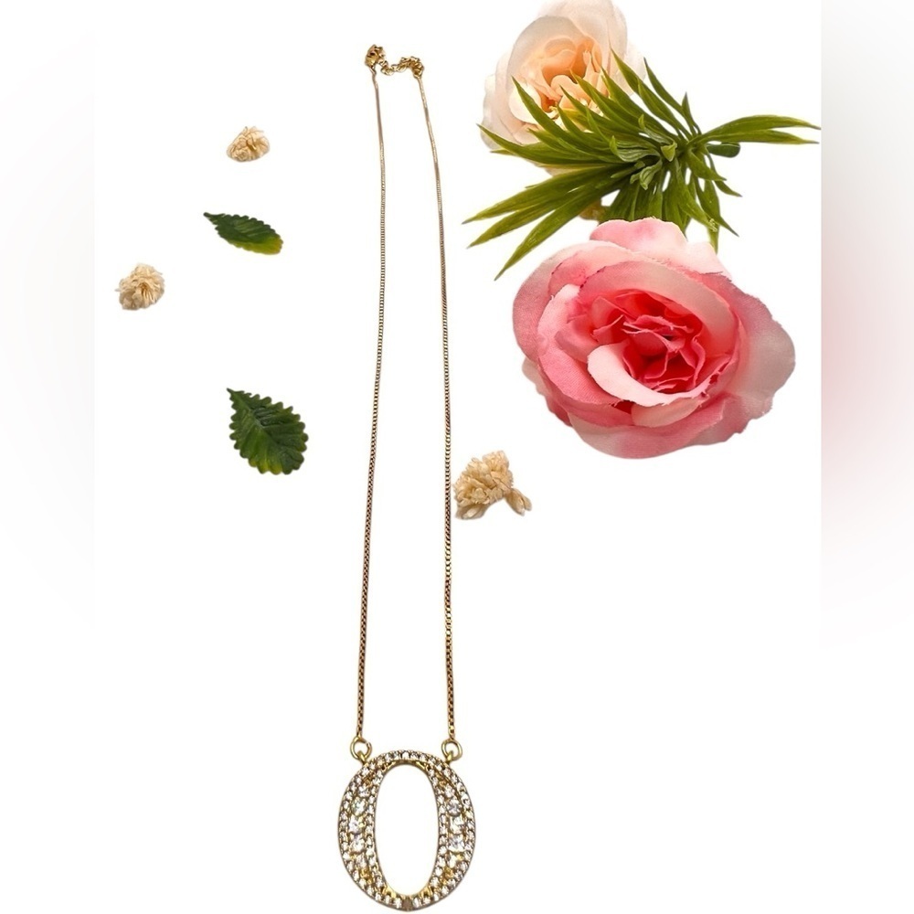 Elegant Gold filled Necklace with Crystal Accents